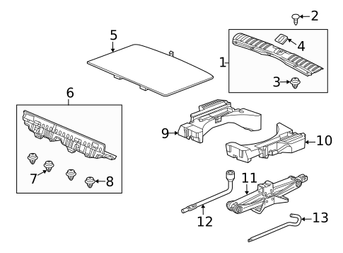 Interior Trim - Rear Body for 2017 Acura RDX #0