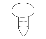 90671S0D003YV - Body: Finish Panel Retainer Clip for Acura Image