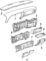P418EK1 - Body: Lower Panel for Chrysler: Fifth Avenue | Dodge: Diplomat Image