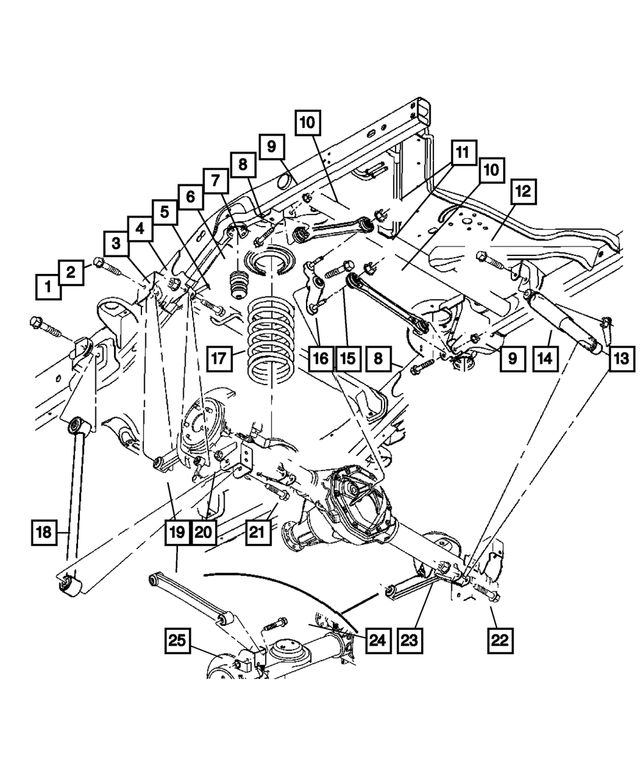 6507860AA - Rear Suspension: Hex Flange Head Screw, Mounting for Mopar Image image