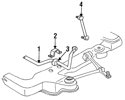 Stabilizer Bar & Components for 1994 Chrysler Concorde #1