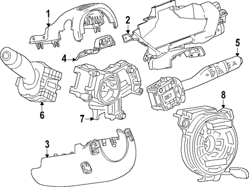 Shroud, Switches & Levers for 2025 GMC Yukon #1