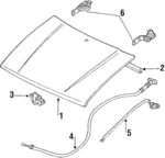 E8BZ16612A - Body: Hood for Ford Image image