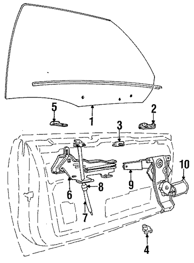 4480012 - Body: Window Regulator for Mopar Image
