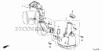 17212PN3000 - Electrical/Exhaust/Heater/Fuel: RUBBER, AIR CLEANER MOUNTING for Honda Image