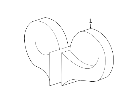 Horn for 2005 Mercury Grand Marquis #0