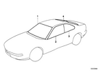 51311940916 - Vehicle Trim: Green Windshield for BMW Image