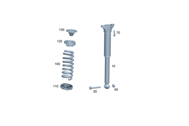 2953204000 - : Shock Absorber for Mercedes-Benz Image