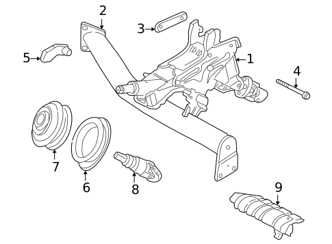 Steering Column Assembly for 2001 Volvo C70 #0