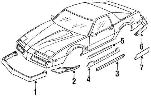 Ground Effects for 1990 Pontiac Firebird #0