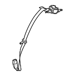 7348030290B1 - Electrical: Center Belt Assembly for Lexus: GS350, GS450h Image