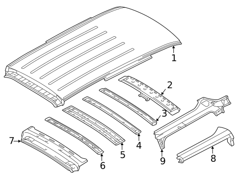 Roof & Components for 2003 Kia Sedona #0
