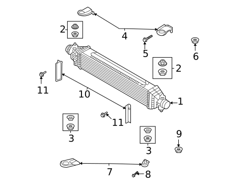 Intercooler for 2020 Kia Stinger #0