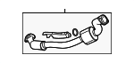 25844505 - Exhaust: Converter &amp; Pipe for Chevrolet: Colorado | GMC: Canyon | Hummer: H3, H3T Image