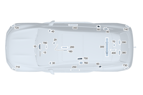 Antenna, Antenna Amplifier and Wiring Harnesses for 2024 Mercedes-Benz Maybach EQS 680 SUV #0
