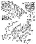 55056210AB - Air Conditioning &amp; Heater: A/c Suction &amp; Discharge Line for Dodge: Durango Image