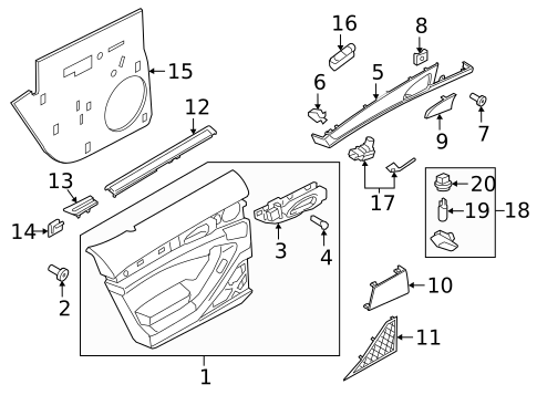 Interior Trim - Rear Door for 2016 Porsche Panamera #0