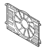 8W0121207B - Cooling System: Fan Shroud for Audi Image