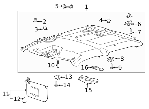 Interior Trim - Cab for 2017 Ford F-350 Super Duty #1