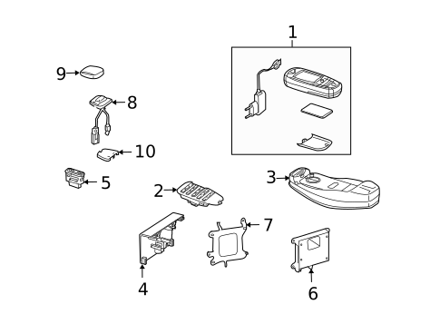 Communication System Components for 2010 Mercedes-Benz CL63 AMG #0