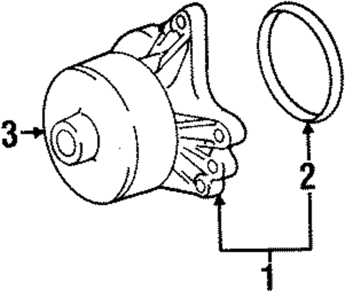 Water Pump for 2000 Chevrolet Prizm #0