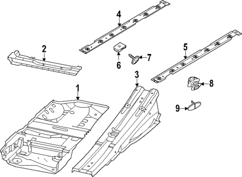 Floor & Rails for 2023 Porsche Taycan #0