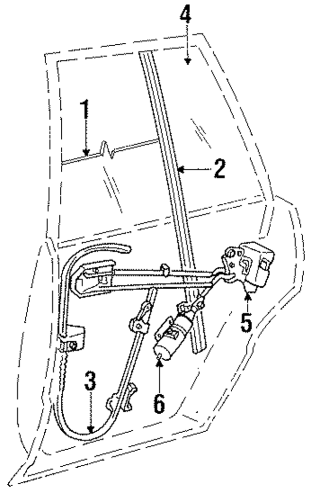4365474 - Body: Window Regulator for Mopar Image