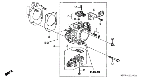 Throttle Body (1) for 2002 Acura MDX #0