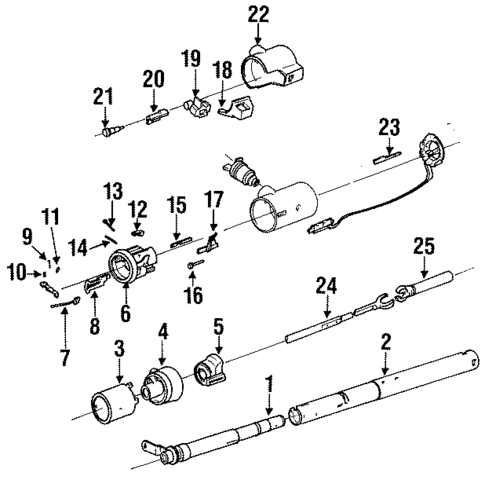 Steering Column Assembly for 1985 Oldsmobile Toronado #0