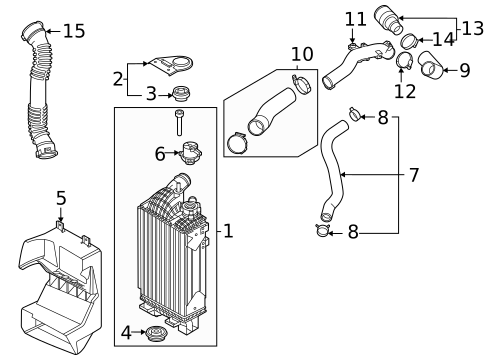 Intercooler for 2021 Hyundai Sonata #0