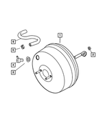 J4003909 - Service Brakes: Hex Flange With Serration Nut, Mounting for Mopar Image