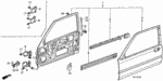 75760SB2003 - Body/Air Conditioning: PIN, DOOR CHECKER for Honda Image