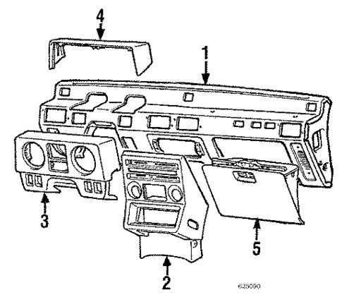 Instrument Panel for 1986 Mitsubishi Montero #0