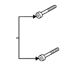 PAF911837 - Brakes: Caliper Mount Bolt for Porsche: 911, Cayenne, Panamera, Taycan Image