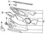 F6ZZ6323943AAD - Body: Door Trim Panel for Ford Image