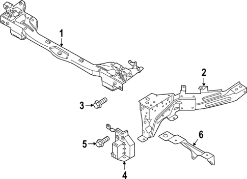 Radiator Support for 2021 Volvo XC40 Recharge #0