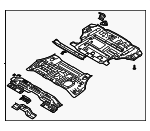 65510S2600 - Body: Floor Pan Assembly for Hyundai: Santa Fe Image