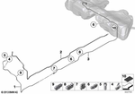 16127205298 - Fuel Supply: Feed Line, Front for BMW: 528i, 528iX, 535i, 535iX, 640i, 640iX, Hybrid 5 Image image
