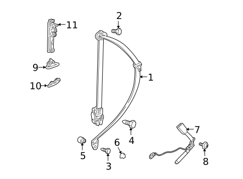 Front Seat Belts for 2004 Pontiac GTO #0