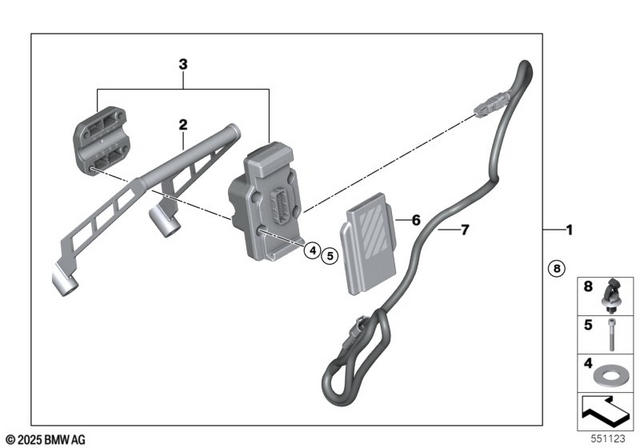 65905B8EDC1 - Navigation &amp; Communication: Connectedride Mount for BMW-Motorrad Image