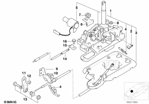 Gearshift Steptronic for 1995 BMW 850Ci #0