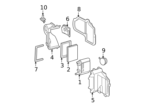 Evaporator Components for 1995 GMC Sonoma #0