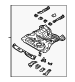 D2BZ5811215A - Body: Rear Floor Pan for Ford: Fiesta Image