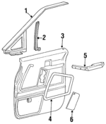 E69Z1121456A - Body: Belt Weather-strip for Ford: Aerostar Image