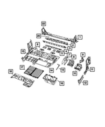 68165220AA - Body Sheet Metal Except Doors: Seat Reinforcement for Mopar Image