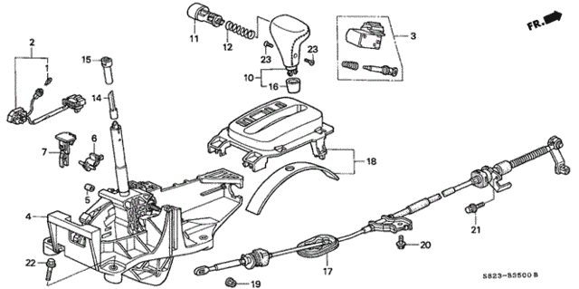 Select Lever for 2002 Honda Accord #0