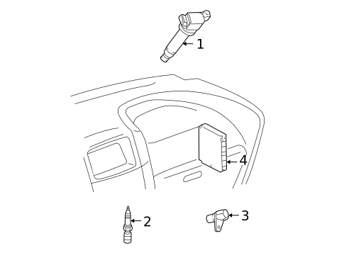 Powertrain Control for 2005 Toyota Highlander #1