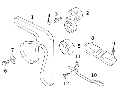 Belts & Pulleys for 2018 Subaru Forester #0