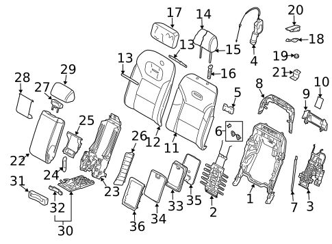 Rear Seat Components for 2009 Audi S8 #2