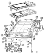 6FX51PS4AE - Interior Trim: Headliner for Jeep: Grand Cherokee Image